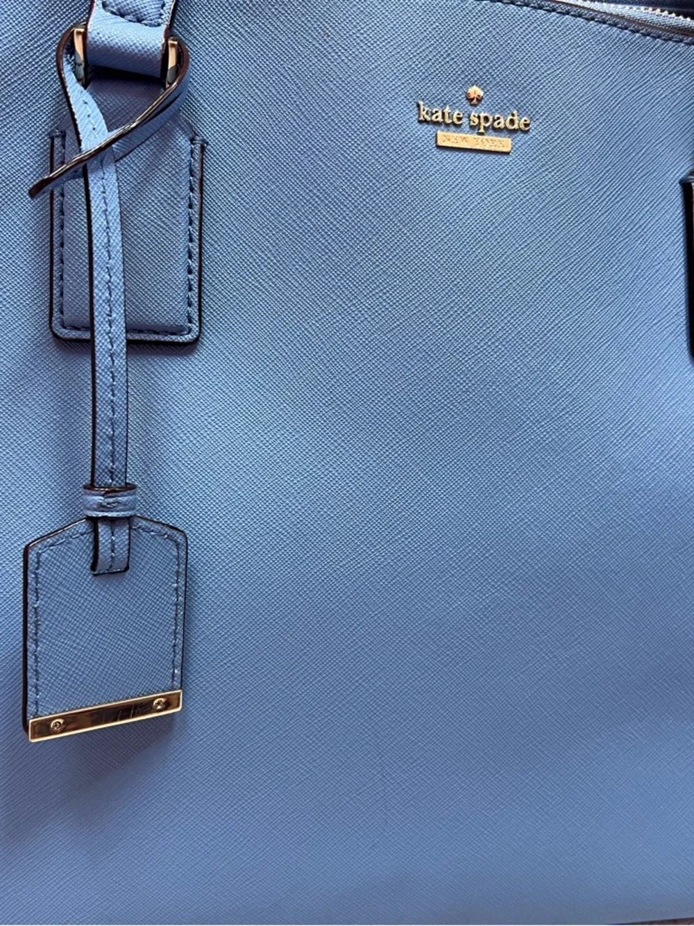 kate spade Lavender Blue Leather Tote